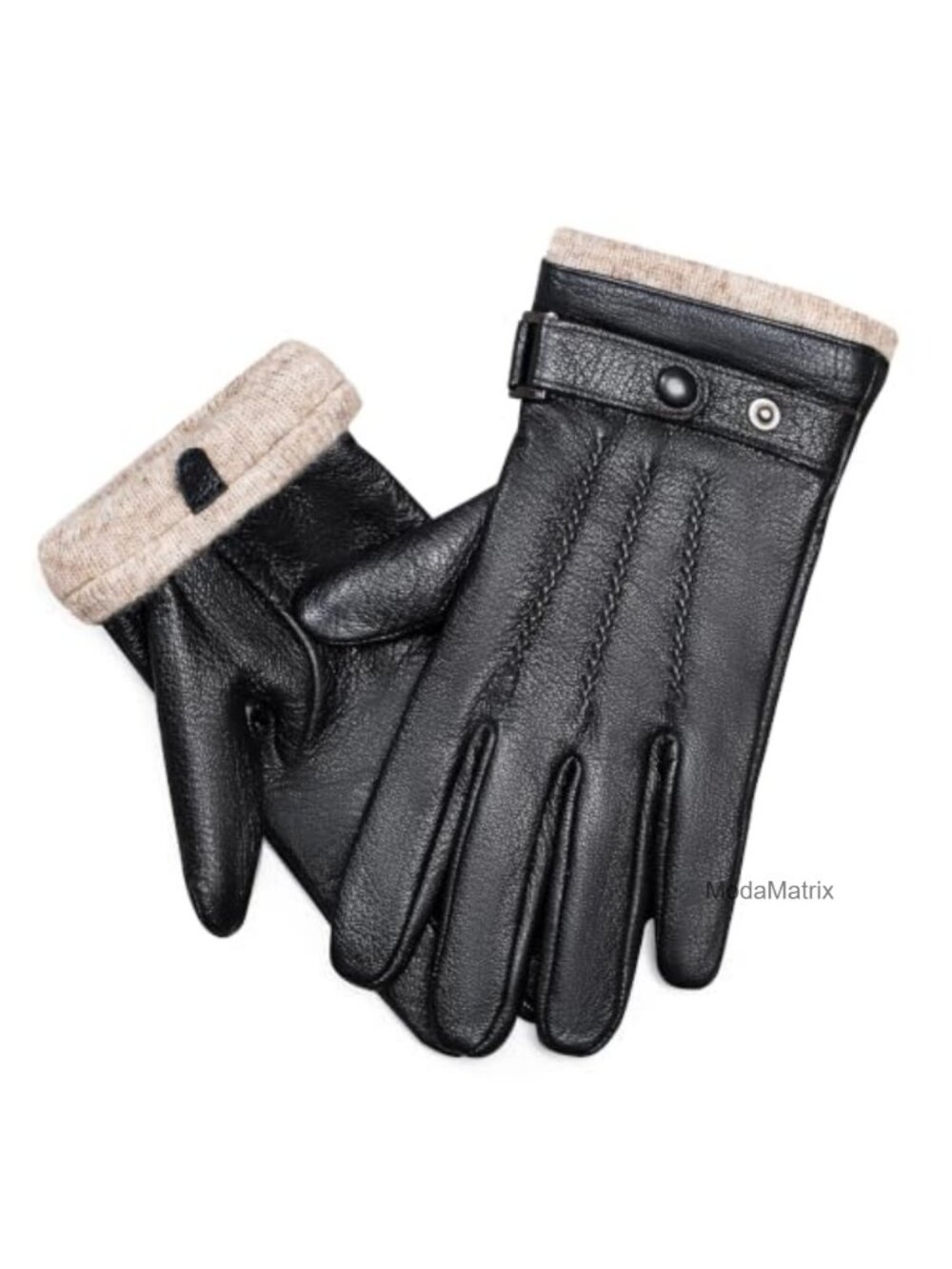 Sheepskin Leather Gloves Wool Lined Touchscreen Winter Warm
